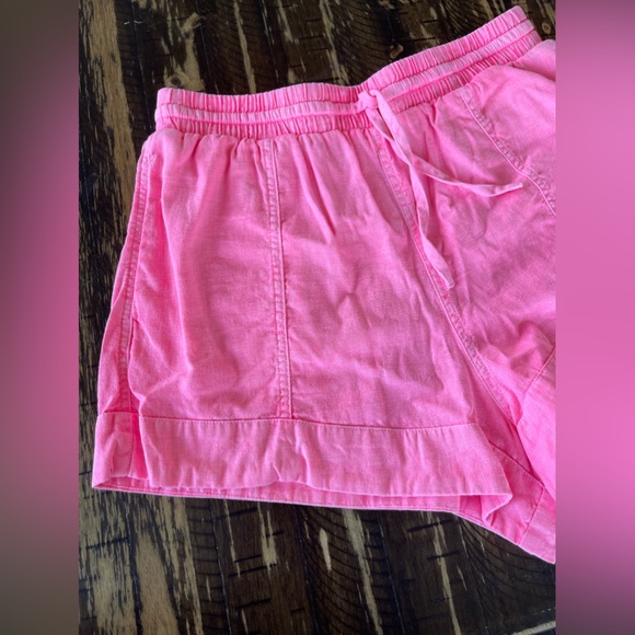 UNIVERSAL THREADS ❤️ Hot Pink Linen Boat Shorts - XSMALL - Picture 6 of 9